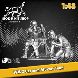 1:48 - WW2 Deutsche Soldaten mit Mörser