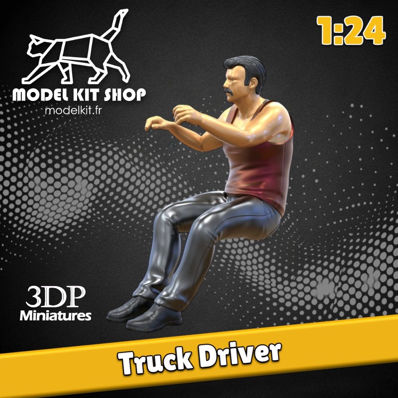 1:24 Serie - Conducteur de camion (Tête nu)