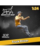 1:24 Serie - Conductor de camión (con tapa)