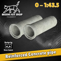 0 (1:43.5) - Reinforced concrete pipes (bus of 1m per 3m)