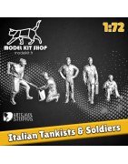 1:72 - WW2 Tankists & Italian soldiers