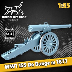 1:35 - WW1 - Canon Französisch 155mm "Bange" Modell 1877