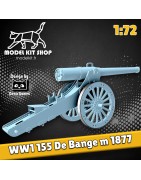 1:72 - WW1 - Canon francés Modelo de 155 mm "De bange" 1877