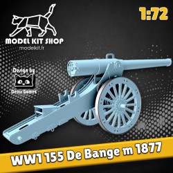 1:72 - WW1 - Canon Französisch 155mm "De bange" Modell 1877
