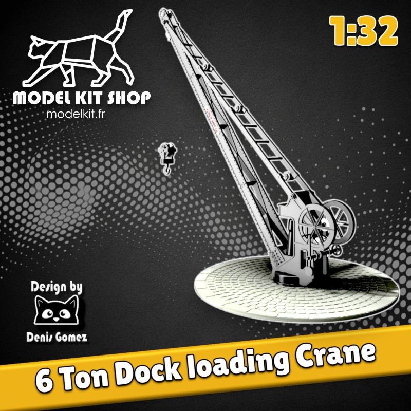 1:32 - Grue de quai de 6 Tonnes OUEST ETAT 1:32 - Grue de quai de 6 Tonnes OUEST ETAT