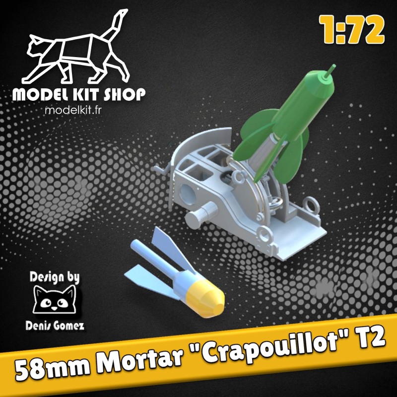 1:72 - WW1 - Mortier 58 - "Crapouillot" 1:72 - WW1 - Mortier 58 - "Crapouillot"