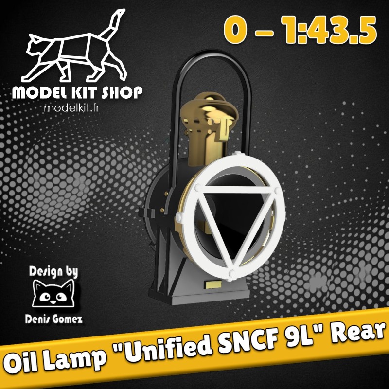 0 (1,43.5) - Locomotive - Lampe à pétrol "Unifée 9L SNCF" Signalisation arrière 0 (1,43.5) - Locomotive - Lampe à pétrol "Unifée 9L SNCF" Signalisation arrière