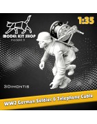 1:35 - Teléfono privado alemán WW2 Cable