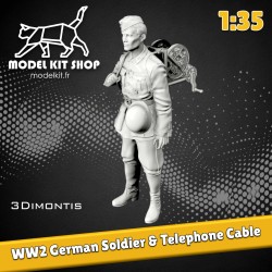 1:35 - Teléfono privado alemán WW2 Cable