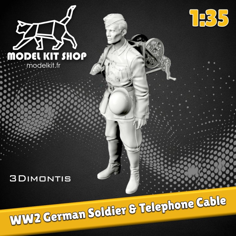 1:35 - WW2 tedesco privato e telefono Cavo