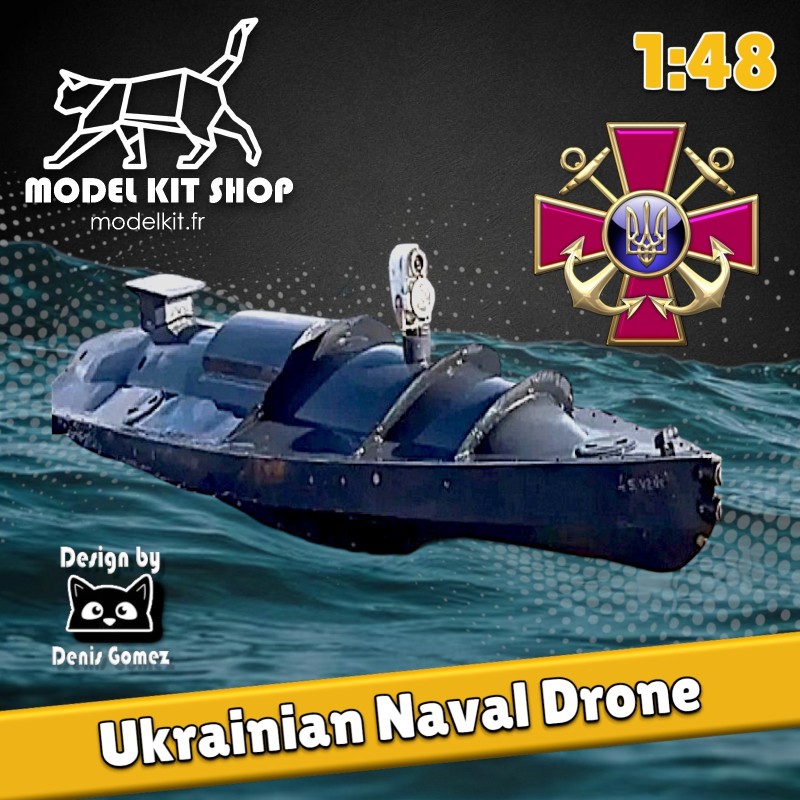 1:48 - Drone Naval Ucraniano + Figura 1:48 - Drone Naval Ucraniano + Figura