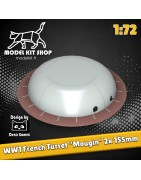 1:72 - WW1 - Tourelle Mougin - 2x 155mm de Bange
