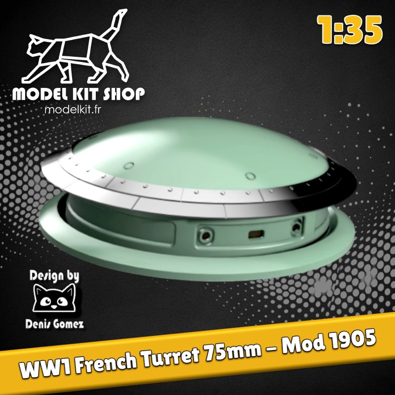 1:35 - WW1 Tourelle 75mm modèle 1905 - Fort de Douaumont (Verdun) 1:35 - WW1 Tourelle 75mm modèle 1905 - Fort de Douaumont (Verdun)