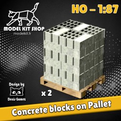 1:87 - Blocchi di cemento su pallet
