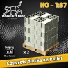 1:87 - Bloques de hormigón en la paleta