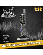 1:32 - SNCF Signalling 3 lámparas en tipo mate 1936