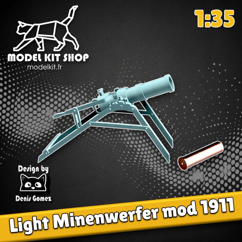 1:35 - WW1 - Minenwerfer Allemand Léger modèle 1911 1:35 - WW1 - Minenwerfer Allemand Léger modèle 1911