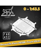 0 (1:43.5) - Decauville 2038B Turn Plate (60cm Way)