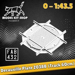 0 (1:43.5) - Decauville 2038B Turn Plate (60cm Way)