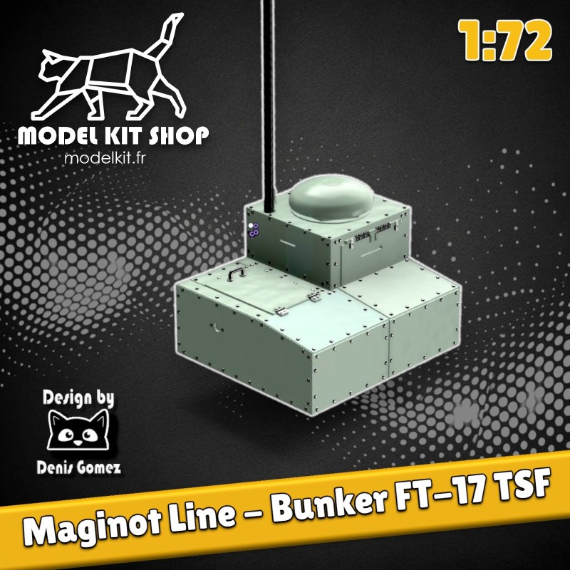 1:72 - WW2 - Ligne Maginot - Bunker TSF (Tourelle FT-17) 1:72 - WW2 - Ligne Maginot - Bunker TSF (Tourelle FT-17)