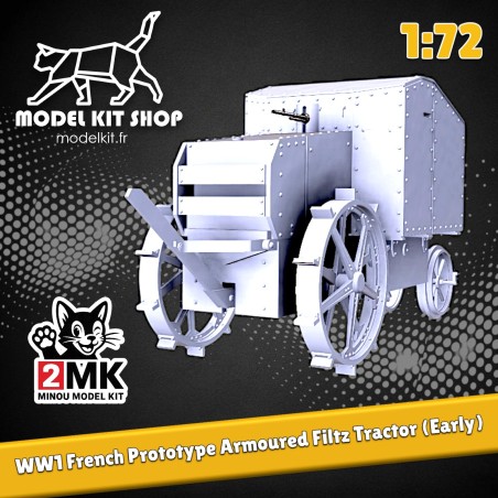 1:72 - WW1 - French Tank Prototype based on the "Filtz" tractor
