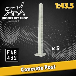 0 (1:43,5) – Betonpfosten