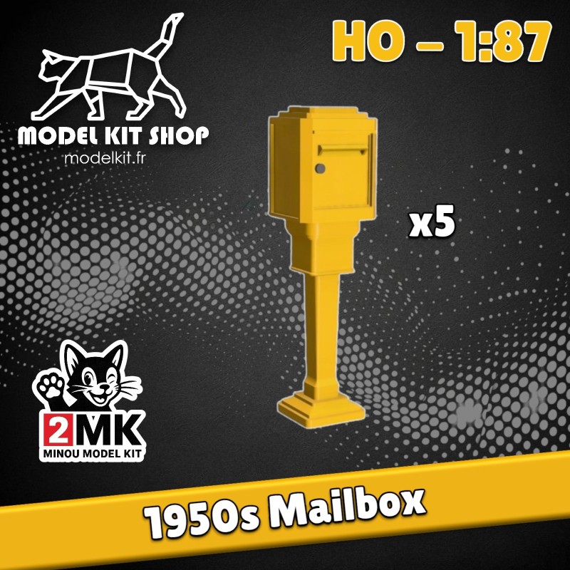 HO (1:87) - Boîtes aux lettres (Années 1950)