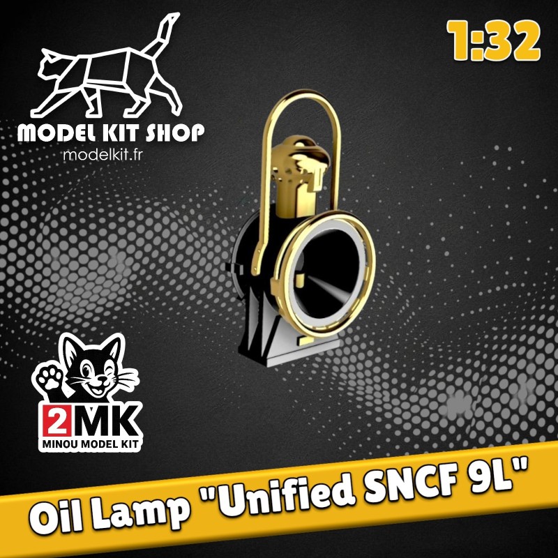1:32 - Locomotive 141-R - Oil lamp "Unifée 9L SNCF" 1:32 - Locomotive 141-R - Oil lamp "Unifée 9L SNCF"