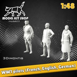 1:48 - WW1 Pilots (French, English, German)