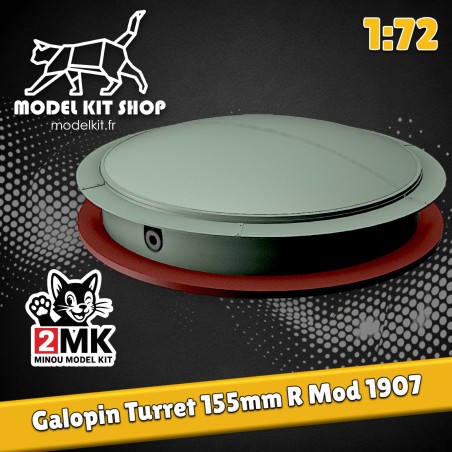 1:72 - Turret Galopin 155mm R Mod 1907