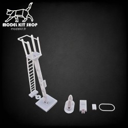 0 (1:43.5) - Signal Carré Violet sur mat léger - Modelkit.fr