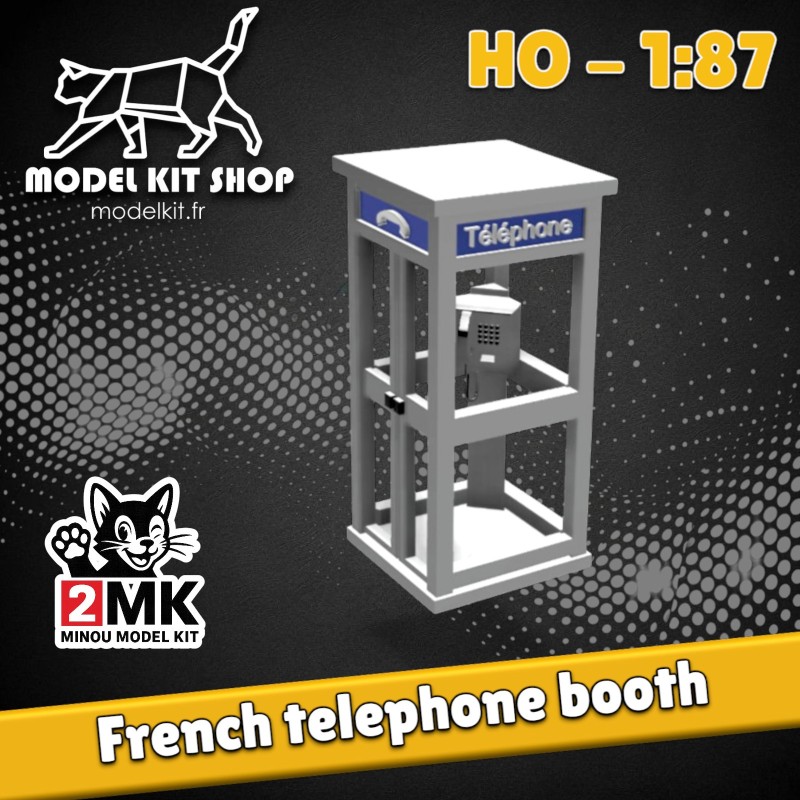 HO (1:87) – French telephone booth