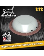 1:72 - WW1 - Tourelle Mougin - 2x 155mm de Bange