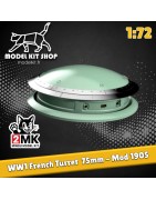 1:72 - WW1 Tourelle 75mm model 1905 - Fort de