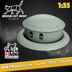 1:35 - WW2 - Maginot Line - 135mm turret type 1932