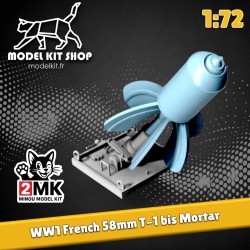 1:72 - WW1 - Mortier 58 - "Crapouillot" Version T