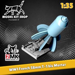 Maquette : 1:35 - WW1 - Mortier 58 -