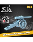 1:72 - WW1 - Canon Französisch 155mm "De bange"
