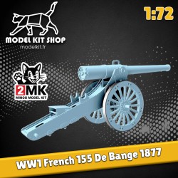 Maquette : 1:72 - WW1 - Canon Français 155mm " De