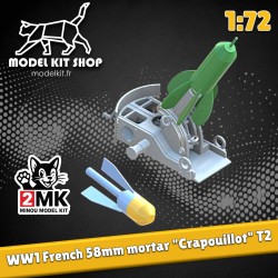 1:72 - WW1 - Mortier 58 - "Crapouillot"