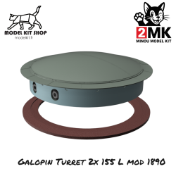 1:72 - Galopin turret 2x 155mm L Mod 1890