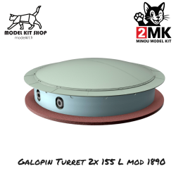 1:72 - Galopin turret 2x 155mm L Mod 1890
