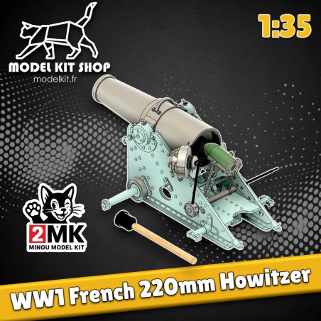 1:35 - WW1 - Obusier 220mm Français