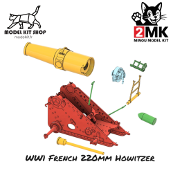 1:35 - WW1 - Obusier 220mm Français - Modelkit.fr