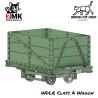 WDLR Class A – WW1 Reproduction fidèle du wagon britannique à voie étroite utilisé par les War Department Light Railways
