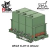 WDLR Class G - WW1 verdadera reproducción del vagón británico estrecho usado por el departamento de guerra de ferrocarriles de l