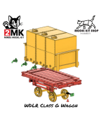 WDLR Class G - WW1 verdadera reproducción del vagón británico estrecho usado por el departamento de guerra de ferrocarriles de l