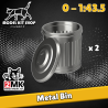 0 (1:43.5) - Poubelle Métalique - Modelkit.fr