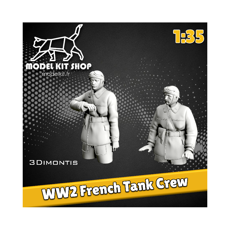 1:35 - WW2 Tankistes Francais (Torso) - Modelkit.fr