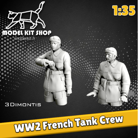 1:35 - WW2 Tankistes Francais (Torso) - Modelkit.fr